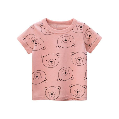 Summer girl bear short sleeve