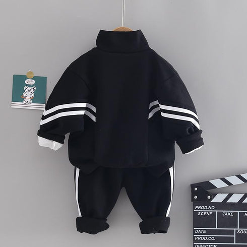 Boys spring and autumn suit sports three-piece set