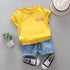 Boys short sleeve suit summer two-piece set