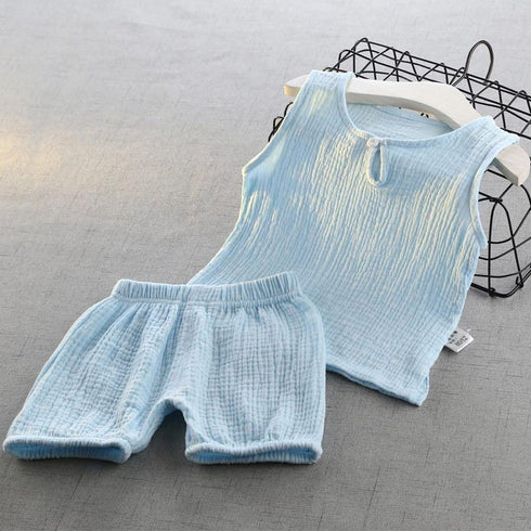 Baby Summer Vest Korean Cotton Yarn Set