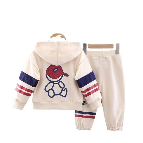 Children's Spring and Autumn Baseball Suit Leisure Sports Three-Piece Set
