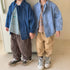 Simple children's denim jacket spring and autumn baby jacket