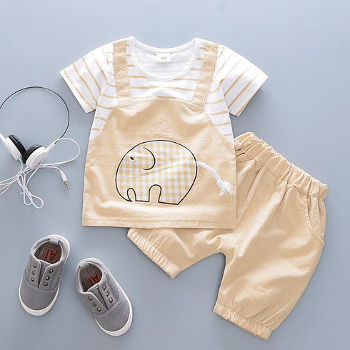 Boys summer suit two-piece set