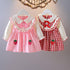 Girls' Dress Baby Girl Doll Neck Long Sleeve Cotton Princess Skirt