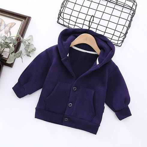 Autumn Boys and Girls Long Sleeve Hooded Jacket