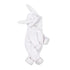 Baby winter jumpsuit super cute big rabbit ears plus velvet padded warm ha clothes