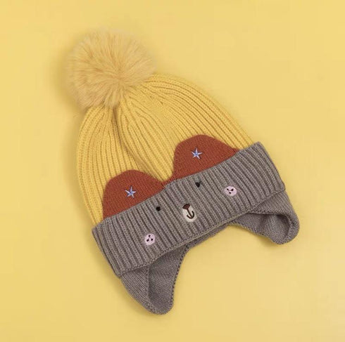 Autumn and winter knitted wool cap warm scarf Circumference 18.9-20.9inch(48-53cm)