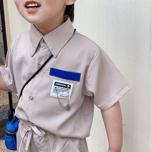 Children's Shirt And Shorts Two Piece Set