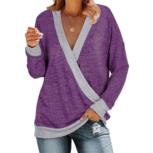 Long Sleeve Top with Leopard Print