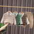 Boys spring and autumn sweater vest shirt three-piece set