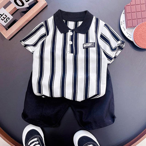 Boys summer short sleeve suit