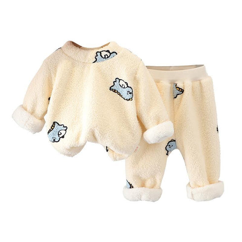 Autumn and winter children's pajamas set home wear