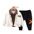 Boys fall/winter three-piece suit plus velvet sweater suit