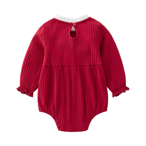 Baby Fall Clothes Climbing Clothes Sweet Baby Girl Triangle Ha Jumpsuit