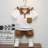 Summer boys suit short sleeve shorts two-piece set