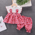 Girls summer casual suit two-piece set