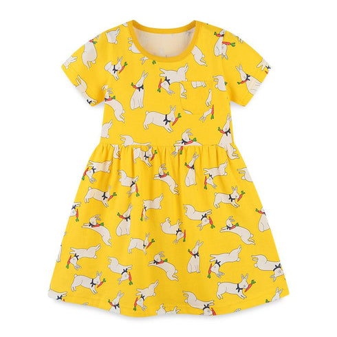 Children's Cartoon Rabbit Dress