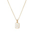 Cube Fritillaria Pendant Necklace