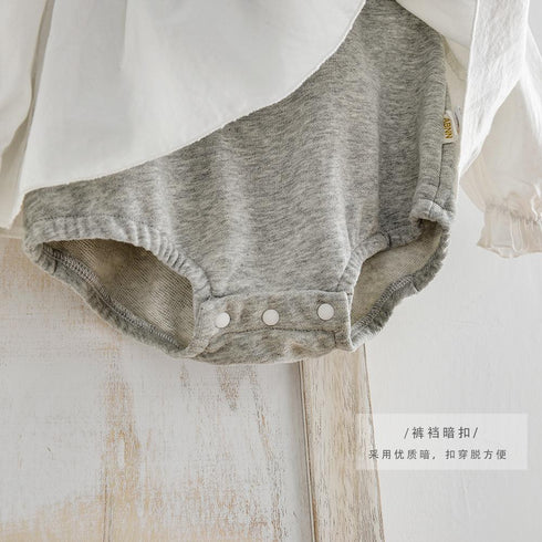 Baby Girl Hair Belt Princess Jumpsuit