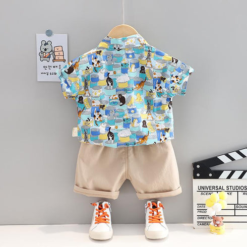 Boys Summer Suit Two-Piece Set