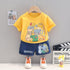 Boys summer short sleeve sports two-piece set