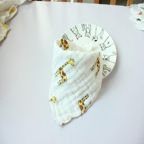 Eight-layer gauze triangle towel for newborn