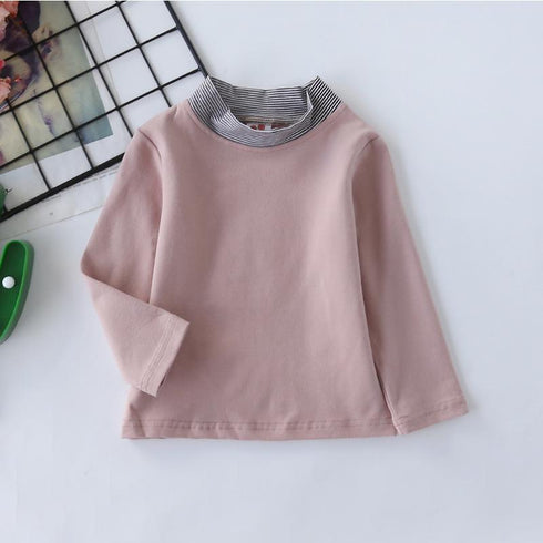 Spring and Autumn Girl's Ringneck Tee