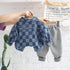 Spring and Autumn Boys Long Sleeve Three-Piece Set