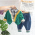 Spring and Autumn Boys Casual Cardigan Set of Three