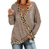 Long Sleeve Top with Leopard Print