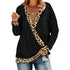 Long Sleeve Top with Leopard Print