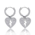 Heartbreak Love Earrings Zircon Hip Hop Simple Women's Earrings Jewelry