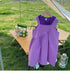 Purple Vest Skirt T-shirt Two Piece Set