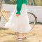 Girl's pleated skirt half-length gauze skirt foreign style cake skirt