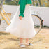 Girl's pleated skirt half-length gauze skirt foreign style cake skirt