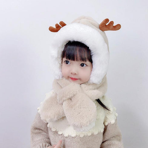 Children's Antlers Hat Scarf Oneness