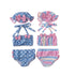 Summer Girl Striped Swimsuit Three-Piece Set