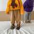 Children's Three-Layer Cotton Pants Thickened Sports Pants Baby Warm Pants