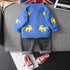 Children's Knitted Shirt Spring and Autumn Three-Piece Set