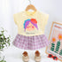 Cute Printed Little Girl Suit