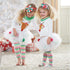 Girl's Christmas Elk-Print T-Shirt +Pants Skirt Suit