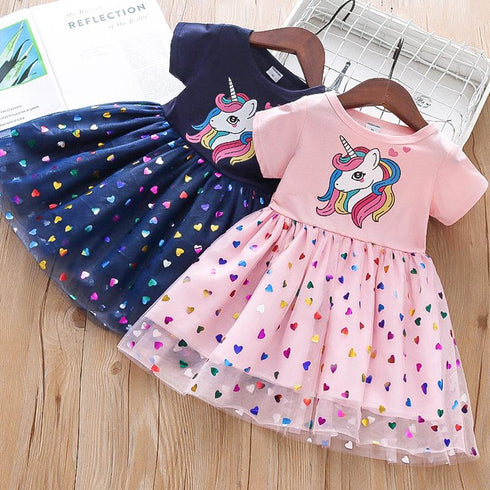 Girls Summer Dress New Foreign Style Dress Little Girl Summer Princess Vest Dress Fluffy Gauze Skirt
