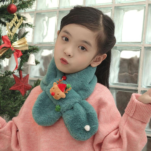 Children's Plush Christmas Scarf
