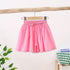 Girls Summer Elastic Bow Lace Shorts