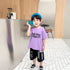 Children's Short Sleeved T-shirt Letter Round Neck Top