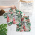 Summer Vacation Style Short Sleeve Shirt Two Piece Set