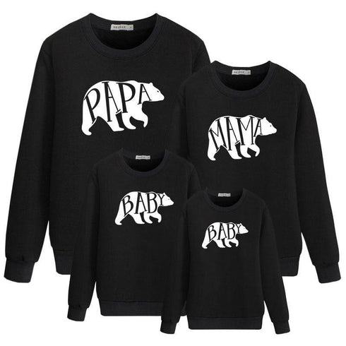 Long-sleeved parent-child sweater