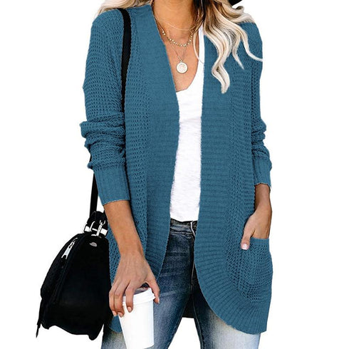 Large Pocket Sweater Cardigan