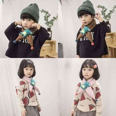 Children's Scarf With Plush Character
