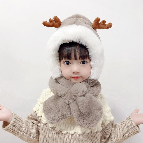 Children's Antlers Hat Scarf Oneness